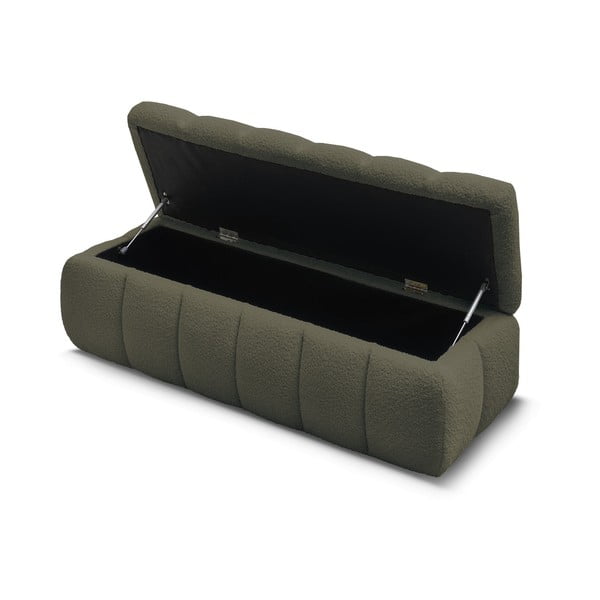 Panca verde in tessuto bouclé Mont Blanc - Bobochic Paris-image-4