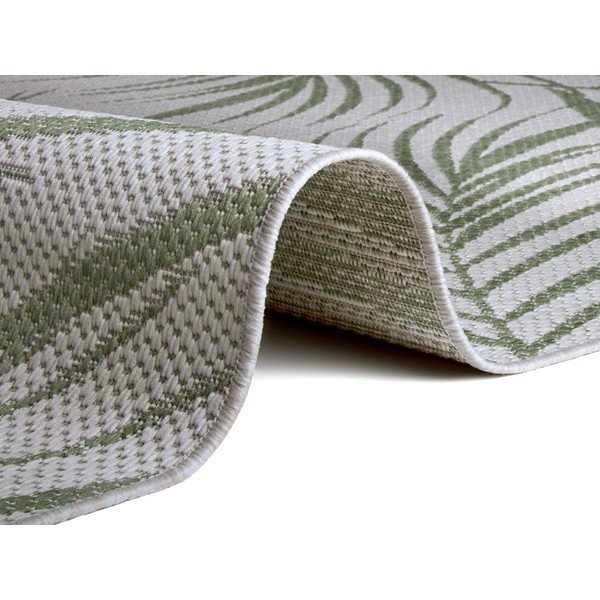 Tappeto per esterni verde-grigio Flora, 200 x 290 cm - Ragami-image-1