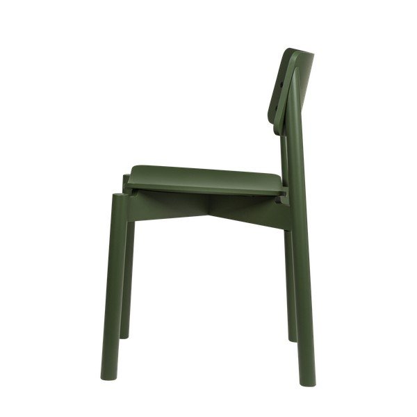 Sedia da pranzo verde impilabile Wem – noo.ma-image-2