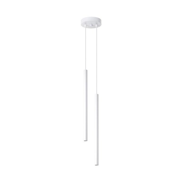 Lampadario bianco in metallo ø 15 cm Fideus – Sollux