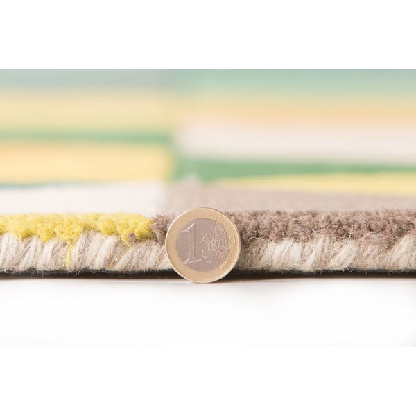 Tappeto in lana giallo/verde 60x230 cm Prism - Flair Rugs-image-4