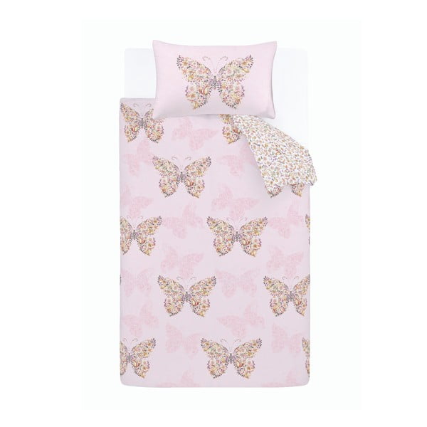 Biancheria da letto singola per bambini 135x200 cm Enchanted Butterfly - Catherine Lansfield