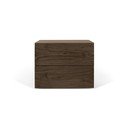 Comodino marrone con 2 cassetti Aurora - TemaHome