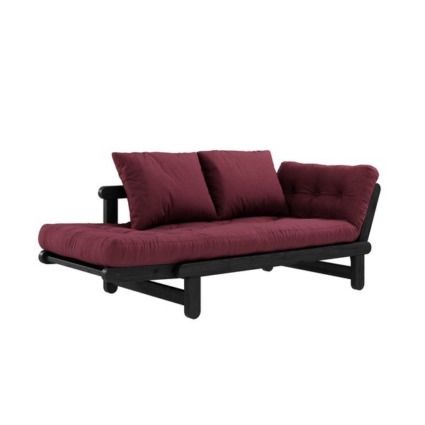 Divano variabile Beat nero/bordeaux - Karup Design-image-4