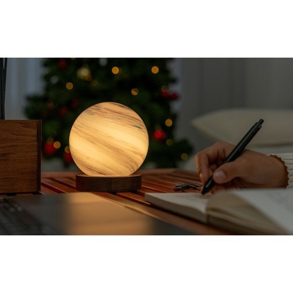 Decorazione luminosa marrone/colore naturale scuro con ricarica USB ø 12 cm Polar Cloud – Gingko-image-3