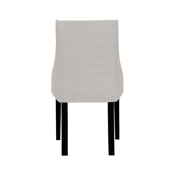 Sedia crema con gambe in faggio nero Absolu - Ted Lapidus Maison-image-2