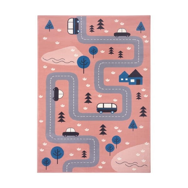 Tappeto rosa per bambini 80x150 cm Adventures - Hanse Home