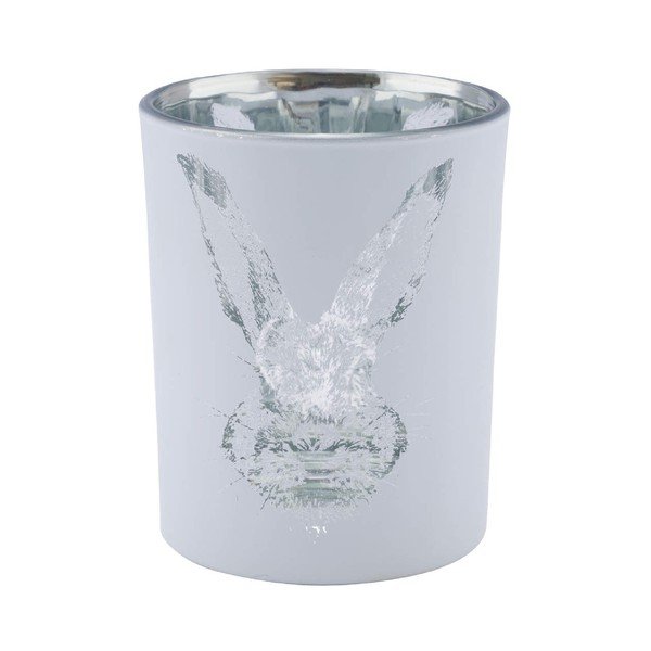 Portacandele in vetro bianco Rabbit - Ego Dekor