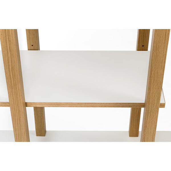 Libreria bianca in rovere 90x210 cm Newbury - Woodman-image-1