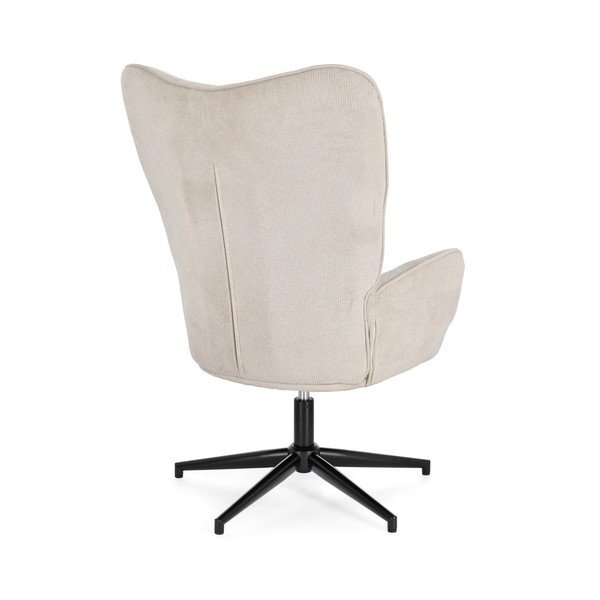 Poltrona beige girevole Inas – Bizzotto-image-4