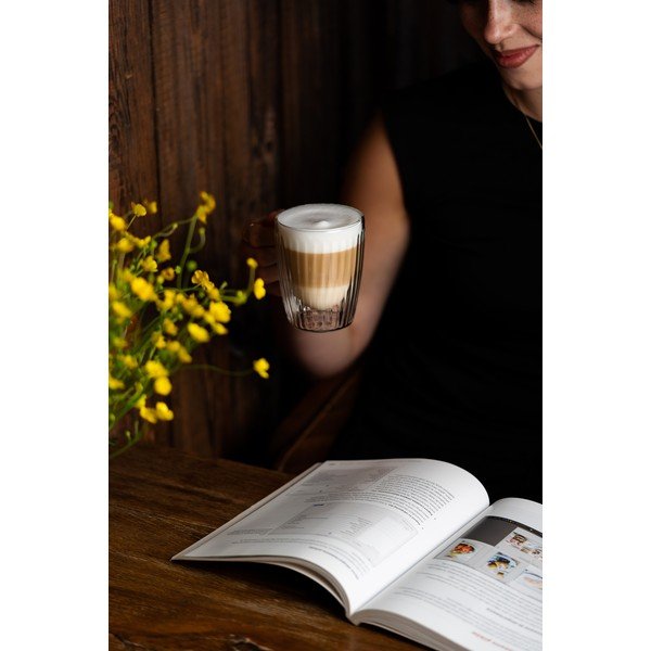 Tazze in set per cappuccino in vetro 2 pz 250 ml Livio Duo – Vialli Design-image-2