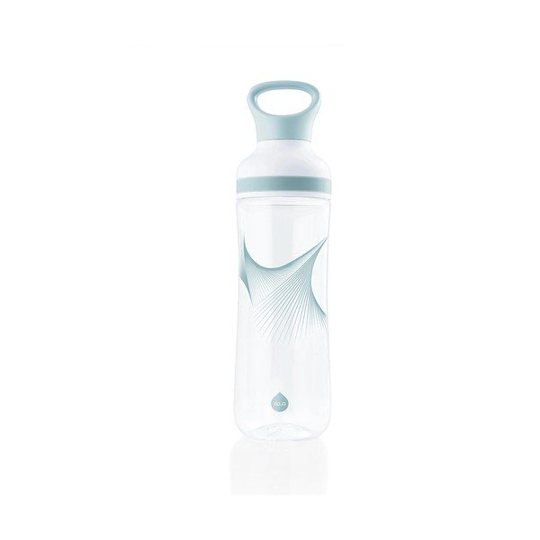 Bottiglia da viaggio bianco-blu 0,8 l Flow Wave - Equa