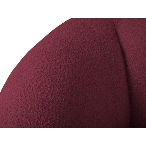 Poltrona bordeaux in tessuto bouclé Essen - Cosmopolitan Design-image-4