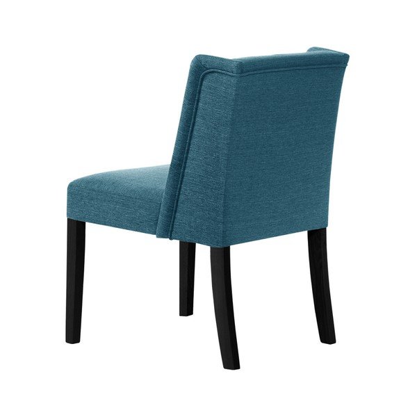 Sedia turchese con gambe in faggio nero Zeste - Ted Lapidus Maison-image-4