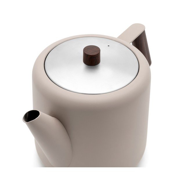 Teiera beige in acciaio inox 1,1 l Duet Boston – Bredemeijer-image-2