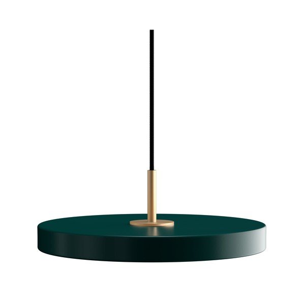 Lampadario LED verde scuro in metallo con paralume in metallo con intensità regolabile ø 31 cm Asteria Plus – UMAGE