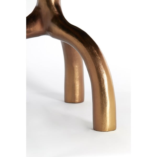 Tavolino rotondo in vetro bronzo e beige ø 76 cm Mello - Light & Living-image-3