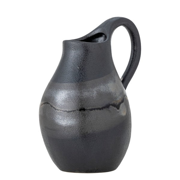 Vaso grigio scuro in gres (altezza totale 15 cm) Alvena – Bloomingville-image-3