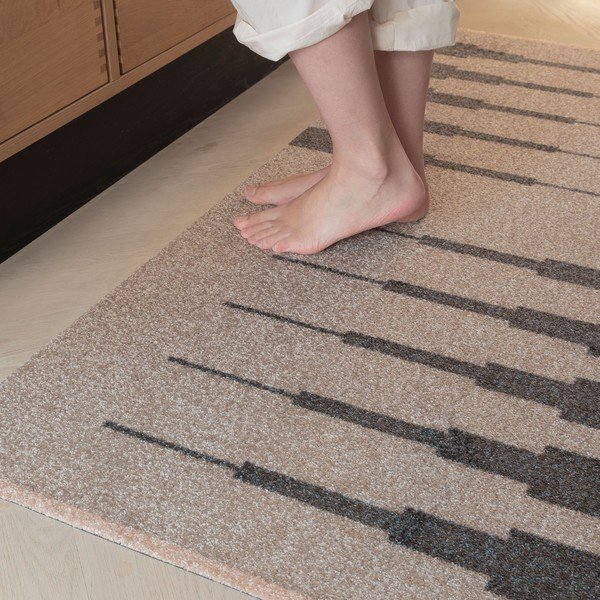 Tappeto lavabile beige 70x150 cm Marker - Mette Ditmer Denmark-image-2