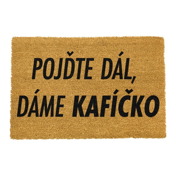 Stuoia di cocco naturale, 40 x 60 cm Kafíčko - Artsy Doormats