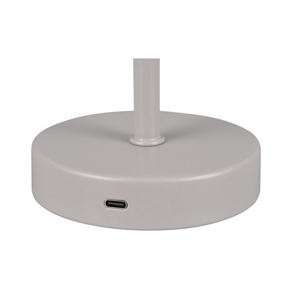Lampada da tavolo dimmerabile a LED grigio chiaro (altezza 30 cm) Jeff - Reality-image-4
