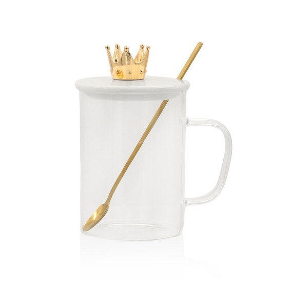 Tazza bianca in vetro - Hermia