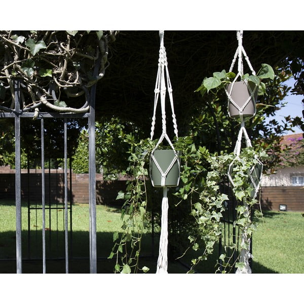 Gancio in tela per vaso ø 10 cm (altezza 120 cm) Macramé - Artevasi-image-3