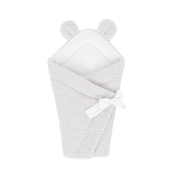 Copertina per neonati avorio in sherpa 35x65 cm – Meowbaby