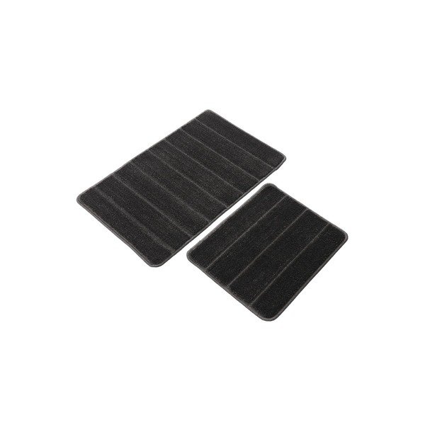 Set di tappetini per il bagno color antracite 2 pz 50x80 cm Yeni Cizgli – Foutastic