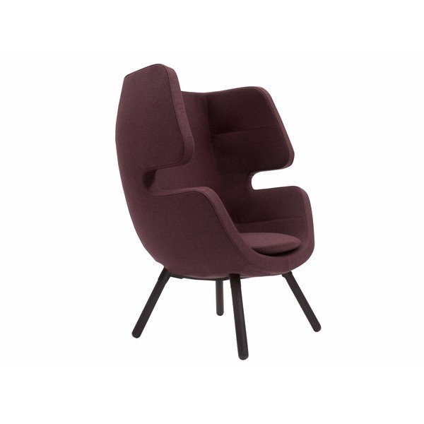Poltrona viola scuro Moai - Softline-image-1