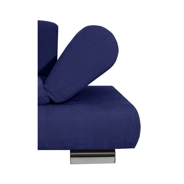 Divano angolare blu scuro con bracciolo regolabile Palm Bay, angolo sinistro - Max Winzer-image-1