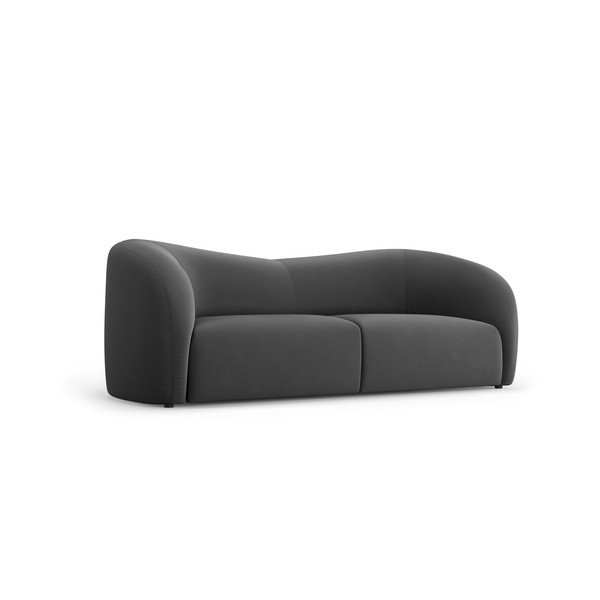 Divano in velluto grigio 197 cm Santi - Interieurs 86-image-2
