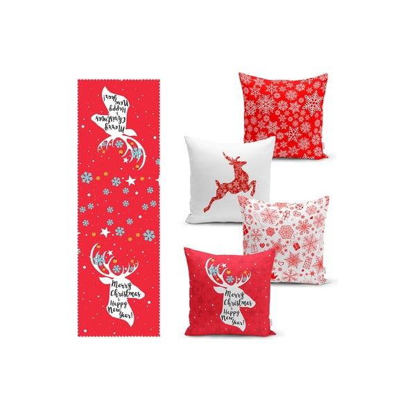 Set di runner e federe 5 pz Snowflakes – Mila Home