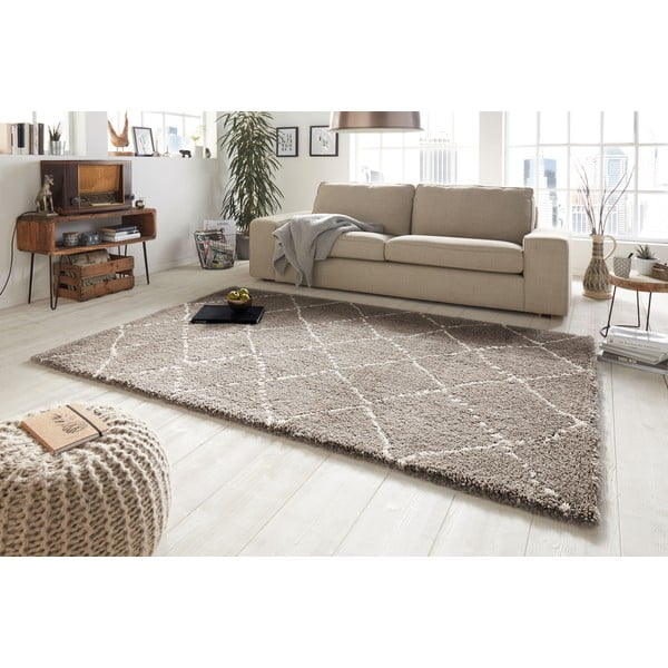 Tappeto marrone chiaro , 80 x 150 cm Hash - Mint Rugs-image-4