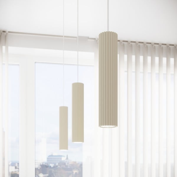 Lampadario color crema Gleam – Sollux-image-1