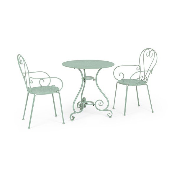 Tavolino da giardino rotondo in acciaio ø 70 cm Etienne – Bizzotto-image-3