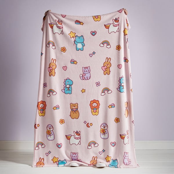 Coperta per bambini rosa in vello 130x170 cm Forever Together – Catherine Lansfield-image-2