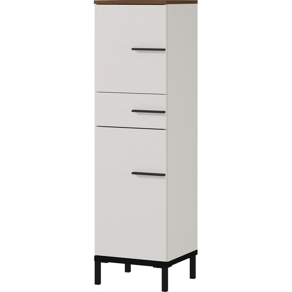 Mobile da bagno grigio e beige in noce 34x123 cm Yonkers - Germania-image-1