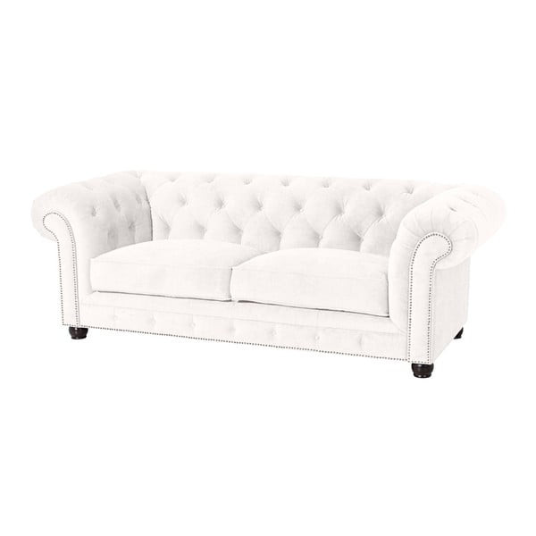 Divano crema Orleans Velvet, 216 cm - Max Winzer-image-1
