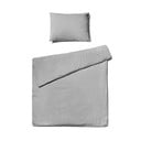 Biancheria da letto singola grigio chiaro in cotone stonewashed , 140 x 200 cm - Bonami Selection