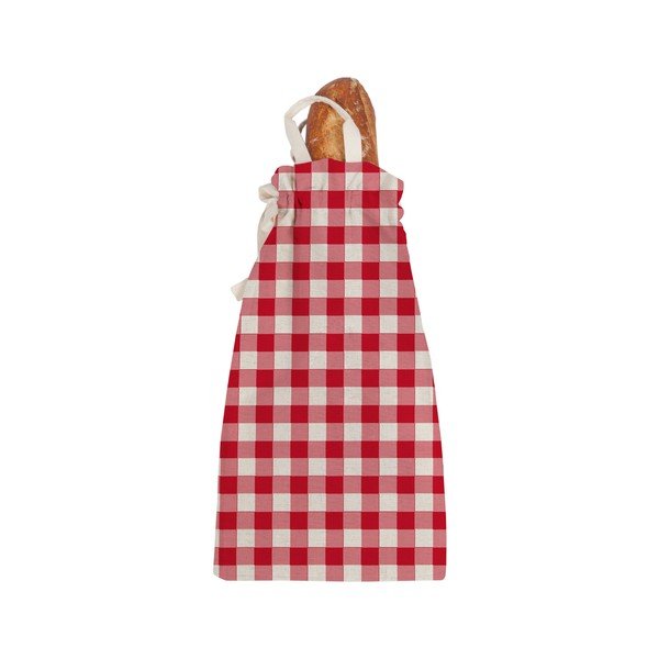 Borsa per il pane in lino Rosso Vichy - Really Nice Things