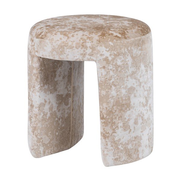 Sgabello beige imbottito Charlie – WOOOD-image-2