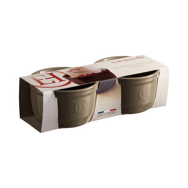 Set di 2 stampi in ramequin grigio finocchio N°10 - Emile Henry-image-1