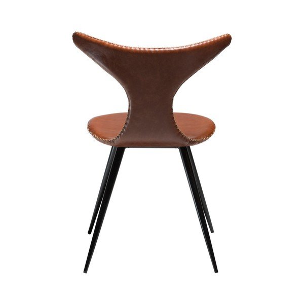 Sedia in similpelle marrone e Dolphin - DAN-FORM Denmark-image-3