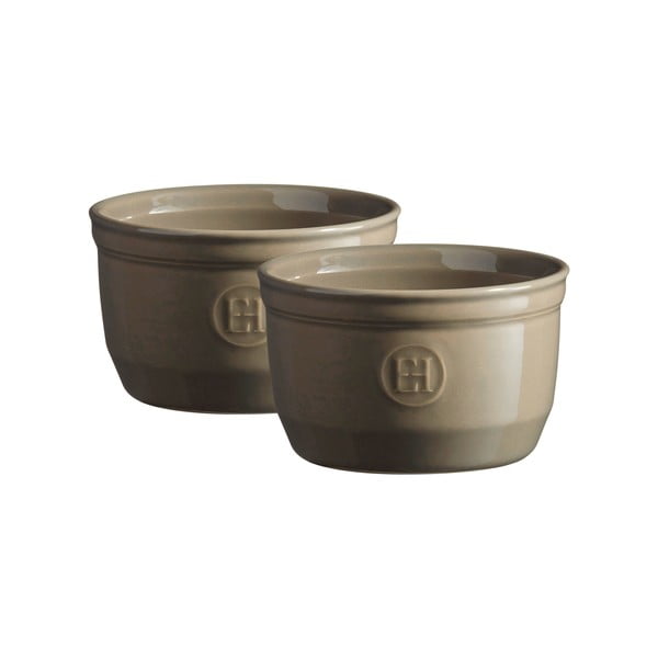 Set di 2 stampi in ramequin grigio finocchio N°10 - Emile Henry