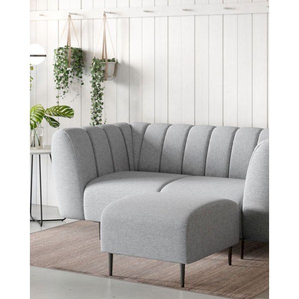Poggiapiedi in grigio chiaro Shel – Ghado-image-1