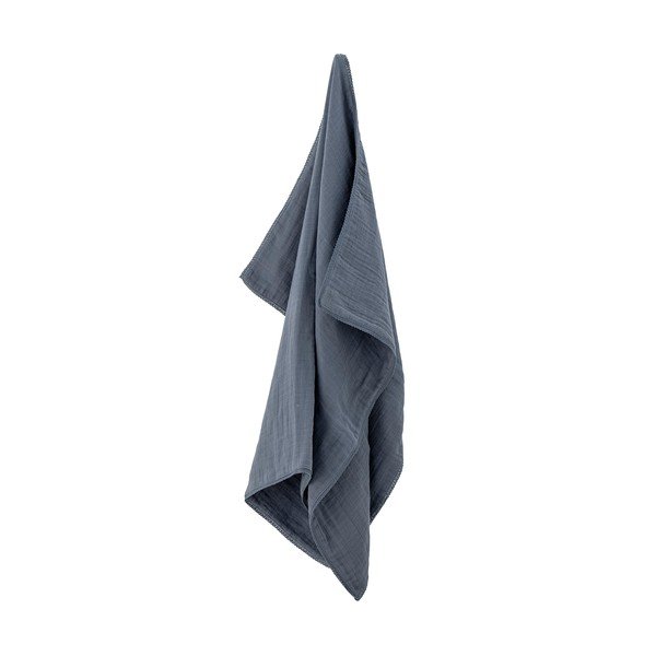 Coperta per neonati in cotone blu scuro 100x80 cm Muslin - Bloomingville Mini-image-3