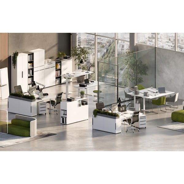 Armadio bianco con anta scorrevole 160x74 cm Mailand - Germania-image-4