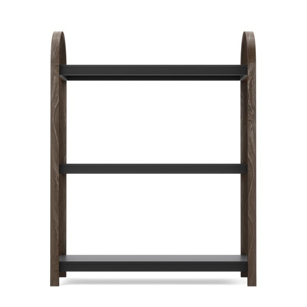 Scaffale nero naturale in noce 72x90 cm Bellwood - Umbra