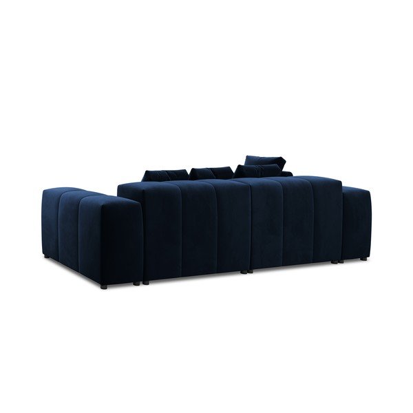 Divano angolare in velluto blu (variabile) Rome Velvet - Cosmopolitan Design-image-4